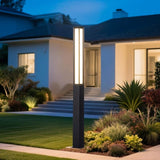 Landscape Path Lights, 92" Tall Outdoor Pathway Bollard Light Waterproof, Driveway Pole Lamp 3000K LED Yard Walkway | Lumora