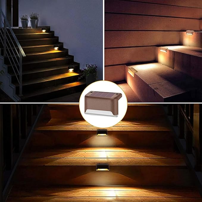 Solar Deck Lights Outdoor 16 Pack,Solar Step Lights Waterproof for Stairs,Step,Patio Front Porch,Backyard | Lumora