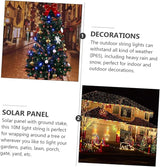 2sets Outdoor Solar Led String Lights of Led Warm Fairy Lights for Christmas Garden Patio Holiday Decor Each | Lumora