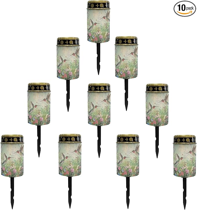 Outdoor Solar Lights Cemetery Solar Lights for Grave,LED Lantern Solar Garden Stake Lights Solar Powered Fairy Lights for Outside Solar Walkway Lights for Women Ladies,Warm White
