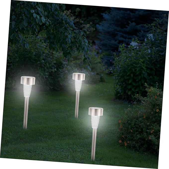 VICASKY 12pcs Solar Powered Landscape Lights for Pathway Solar Lawn Lights Easy to Install Garden Decor