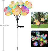 JJGoo 2 Pack Solar Garden Lights, Solar Flower Swaying Light for Outside, New Upgraded Outdoor Waterproof Light for | Lumora