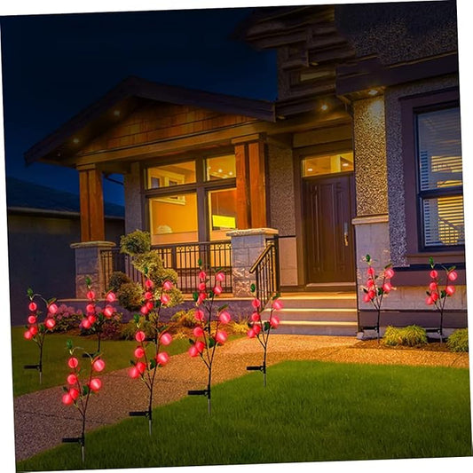VICASKY 2pcs Solar Powered Shaped Lawn Light Led Garden Decoration for Outdoor Patio and Landscape Rechargeable Working