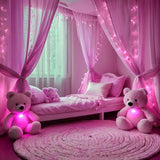 100 LED Pink Fairy Lights, 33ft Plug-in Decorative String Lights with 8 Modes for Indoor Outdoor Bedroom Wall Tree | Lumora