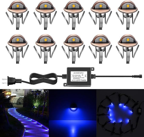 LED Stair Light Low Voltage Waterproof IP65 Outdoor 1-2/5" Recessed Wood LED Deck Lighting Yard Garden Patio Step | Lumora