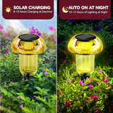 Easter Solar Pathway Lights Outdoor Decorative 4 Pack, Yellow LED Mushroom Solar Lights Outdoor Waterproof Solar | Lumora
