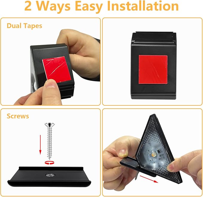 GEEKHOM LED Solar Step Lights Waterproof: Auto-On/Off Warm White & Color Changing for Outside - Outdoor Path Light | Lumora