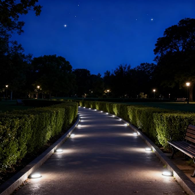 6/16/18 Pack Solar Lights Outdoor, IP44 Waterproof Solar Ground Lights with 8 Modes, Solar Powered Landscape | Lumora