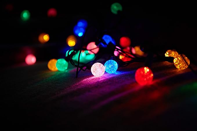 LAMPHOME 50 LED G20 String Light in 12.8ft,Indoor Outdoor Fairy String Light for Christmas,Party,Home,Patio | Lumora