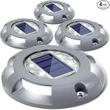 SIEDiNLAR Solar Deck Lights Driveway Dock LED Light Solar Powered Outdoor Waterproof Road Markers for Step Sidewalk | Lumora