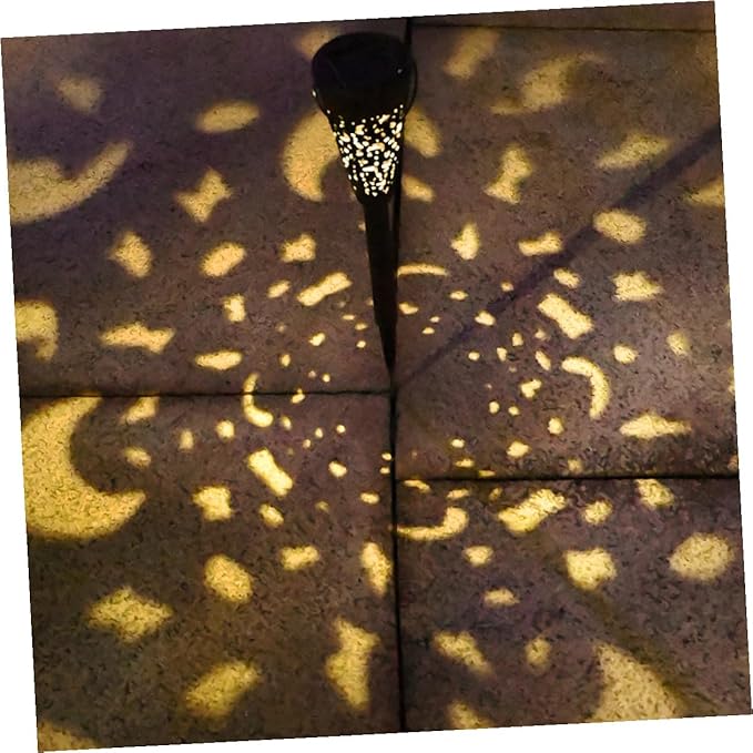 NUOBESTY Solar Outdoor Lights Waterproof Solar Garden Path Lights with Warm White LED for Yard Lawn Patio Landscape Lighting