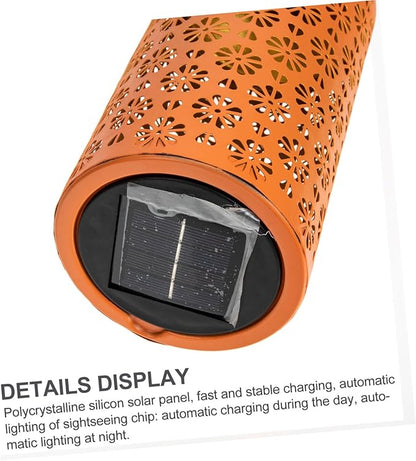 Milisten Solar Outdoor Light Creative Chrysanthemum Design Solar Pathway Lamp for Garden Decoration Easy Installation Automatic Light Control for Lawns and Courtyards