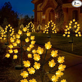 Solar Fall Lights for Thanksgiving Day Decorations Outdoor,2PACK 40LED Artificial Maple Tree for Fall Party Gifts | Lumora