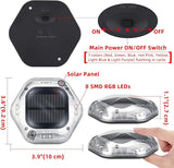 Solar Deck Lights Outdoor Waterproof Driveway Dock LED Lights, 6Pack Step Light, Auto On/Off Color Changing Light | Lumora
