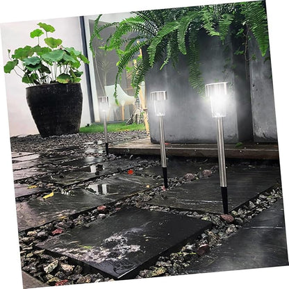 BESTonZON 6pcs Solar Ground Lamp Solar Path Light Garden Landscape Lamp Led Lighting Outdoor Decorative Lights for Courtyard Villa