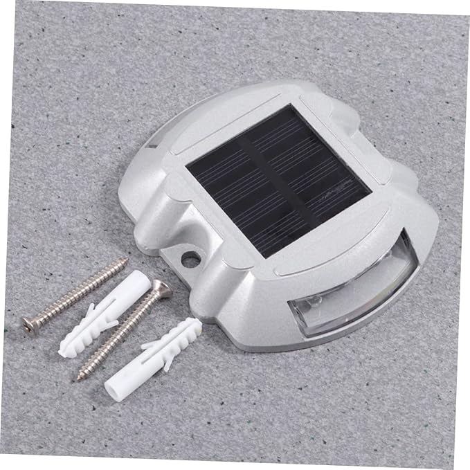 Gadpiparty 2pcs Solar Led Pathway Marker Light Dock Light for Outdoor Led Road for Garden Patio Stairs and Pathway Lighting