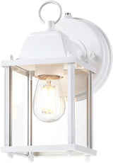 LIT-PaTH Dusk to Dawn Outdoor Wall Lantern, Wall Sconce Waterproof Porch Lighting Fixture, E26 Base, Aluminum | Lumora