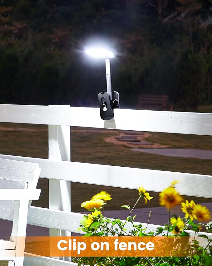 Clip On Solar Lights Outdoor, Motion Sensor Outdoor Lights, 92 LEDs 600LM Solar Fence Lights Outdoor | Lumora