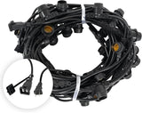 Wintergreen Lighting 100-ft 50 Socket E26 Commercial Patio Light Stringer, Heavy - Outdoor Security Flood Light | Lumora