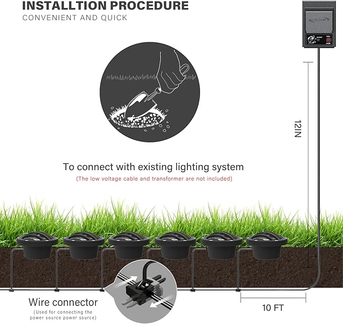 Malibu Low Voltage Well Lights 4W LED Outdoor Landscape Deck Lights 12V Well Light 200Lumen in-Ground Light 2800K | Lumora