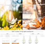 String Lights, 100FT Patio Lights with 64+5 Bulbs(1.5FT Bulbs Spacing), Outdoor String Lights, Remote & Dimmer, 3 | Lumora