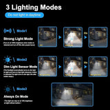 Solar Lights Outdoor with Motion Sensor, 2500LM 167 LED Security Lights with Remote Control, 270° Wide Angle Flood | Lumora