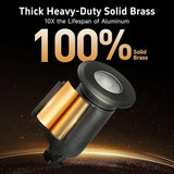 Gardenreet Brass Well Light Low Voltage, IP65 Drive-Over Flush In Ground Landscape Lights for Concrete Driveway and | Lumora