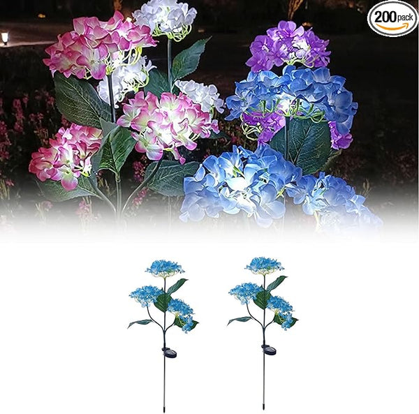 Solar Outdoor Lights, Hydrangea Garden Lights, Waterproof Garden Lawn Lamps, Inserted Flower LED Light for Yard | Lumora