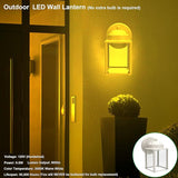 LIT-PaTH Outdoor LED Wall Lantern, Wall Sconce Porch Lighting Fixture, 3000K Warm White, 9.5W 800 Lumen, Aluminum | Lumora