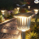 12-Pack Super Bright Solar Pathway Lights Outdoor Powered,Adjustable Warm&Cool White,Waterproof IP65 Solar Garden | Lumora