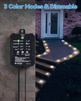 HIBOITEC Low Voltage Deck Lights Recessed Kit 3CCT 2700K-5000K with Transformer Dimmable Timer and Photocell Sensor | Lumora