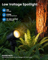 ZZXX 3W Low Voltage Landscape Lighting with Connectors LED Landscape Spotlights Waterproof Low Voltage Landscape | Lumora