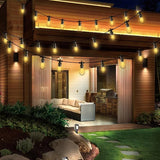 LAMPHOME 30FT Outdoor String Lights Commercial Grade Weatherproof Strand, 10 Edison Vintage Bulbs,ETL Listed | Lumora