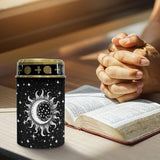 Cemetery Solar Lights for Grave Outdoor Waterproof Moon Star and Sun Solar Garden Stake Lights Black LED Lantern | Lumora