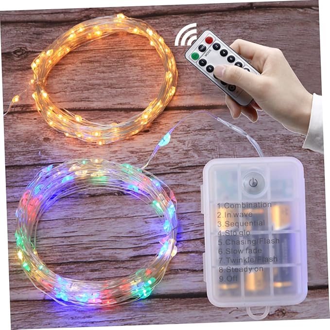Ciieeo 1Pc USB Rechargeable Star String Lights Remote Control Garden Lights for Home Party Festival and Birthday | Lumora