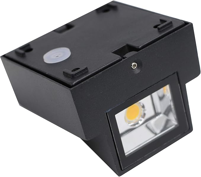 3W LED Outdoor Exterior Wall Step Down Light Fixture Lamp Black Finish Warm White | Lumora