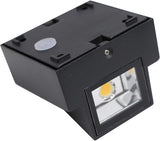 3W LED Outdoor Exterior Wall Step Down Light Fixture Lamp Black Finish Warm White | Lumora