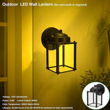 LIT-PaTH Outdoor LED Wall Lantern, Wall Sconce Porch Lighting Fixture, 3000K Warm White, 9.5W 800 Lumen, Aluminum | Lumora