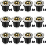 JESLED Outdoor Landscape Lights, 6W LED In Ground Well Lights, 12V 24V 3000K Warm White, IP67 Waterproof Low | Lumora