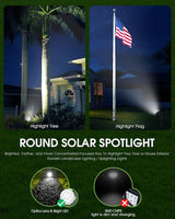 DBF Solar Spot Lights Outdoor Waterproof IP65, Cool White, 600LM High Bright, 2 Brightness Modes, 18 LED, Auto | Lumora