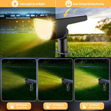 Solar Lights Outdoor Waterproof IP65, Solar Powered 76 LED 3 Lighting Modes Solar Spot Lights Outdoor for Yard | Lumora
