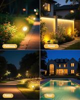 CORESLUX Solar Spot Lights Outdoor Waterproof IP68, 3-in-1 LED Warm Light Solar Landscape Lights, 2 Light Modes | Lumora