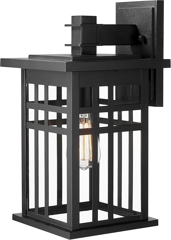 zeyu Farmhouse Outdoor Wall Light Fixture, 16 Inch Exterior Wall Sconce Lighting for Patio House, Die-Cast Aluminum | Lumora