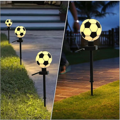 Decorative Solar Garden Stake Light Soccer-Shaped Lawn Decor Led Outdoor Landscape Lighting Energy-Saving Decorative