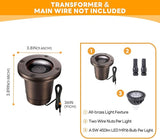 Gardenreet Landscape Well Lights Brass - IP67 Low Voltage In-Ground Light, 12V LED Electric Outdoor Lighting | Lumora