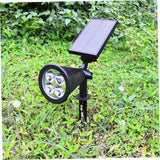 Uonlytech 2pcs Led Solar Garden Path Lights Ground Plug RGB Landscape Spotlights Outdoor Patio Lighting No Wiring | Lumora