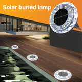 Solar Ground Lights 12 Pack,8 LED Garden Path Lights,Outdoor Ground Lights Landscape Lighting Waterproof,Solar Lawn | Lumora