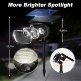 Solar Spot Lights Outdoor Waterproof IP68, 1000LM Super Bright LED Landscape Lighting with 9 Colors 3 Brightness | Lumora