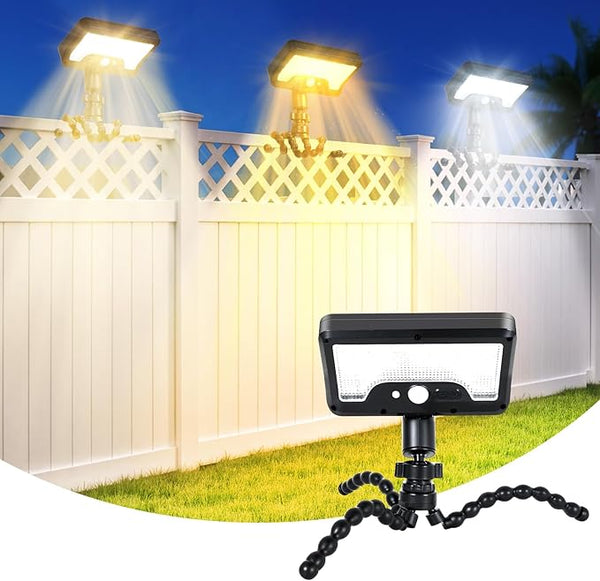 Clip On Solar Lights Outdoor, Motion Sensor Outdoor Lights, 92 LEDs 600LM Solar Fence Lights Outdoor | Lumora