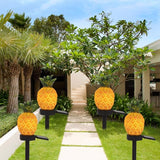12 Inch Solar Lights for Garden,Cute Cactus Solar Landscape Light,Lifelike Pineapple LED Solar - Outdoor Path Light | Lumora